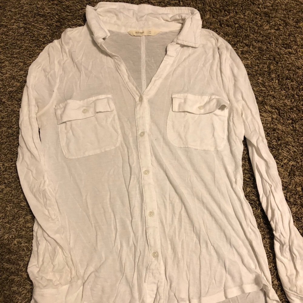 Old navy button down blouse shirt